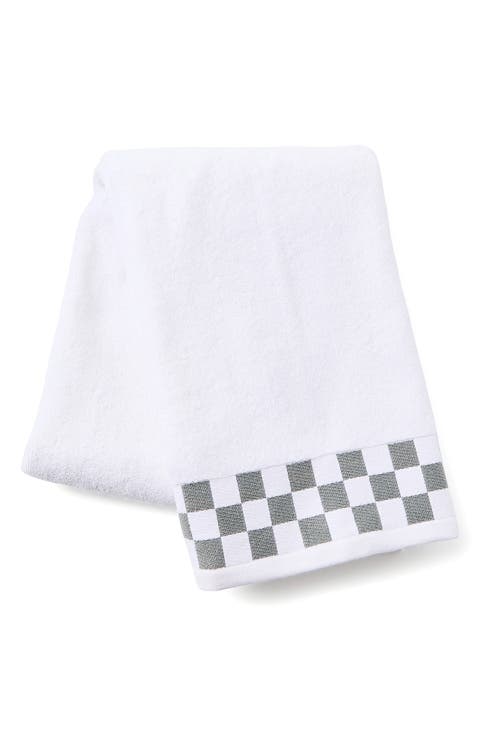 Rose Check Bath Towel