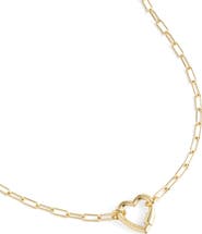 Madewell Heart Carabiner Chain Necklace