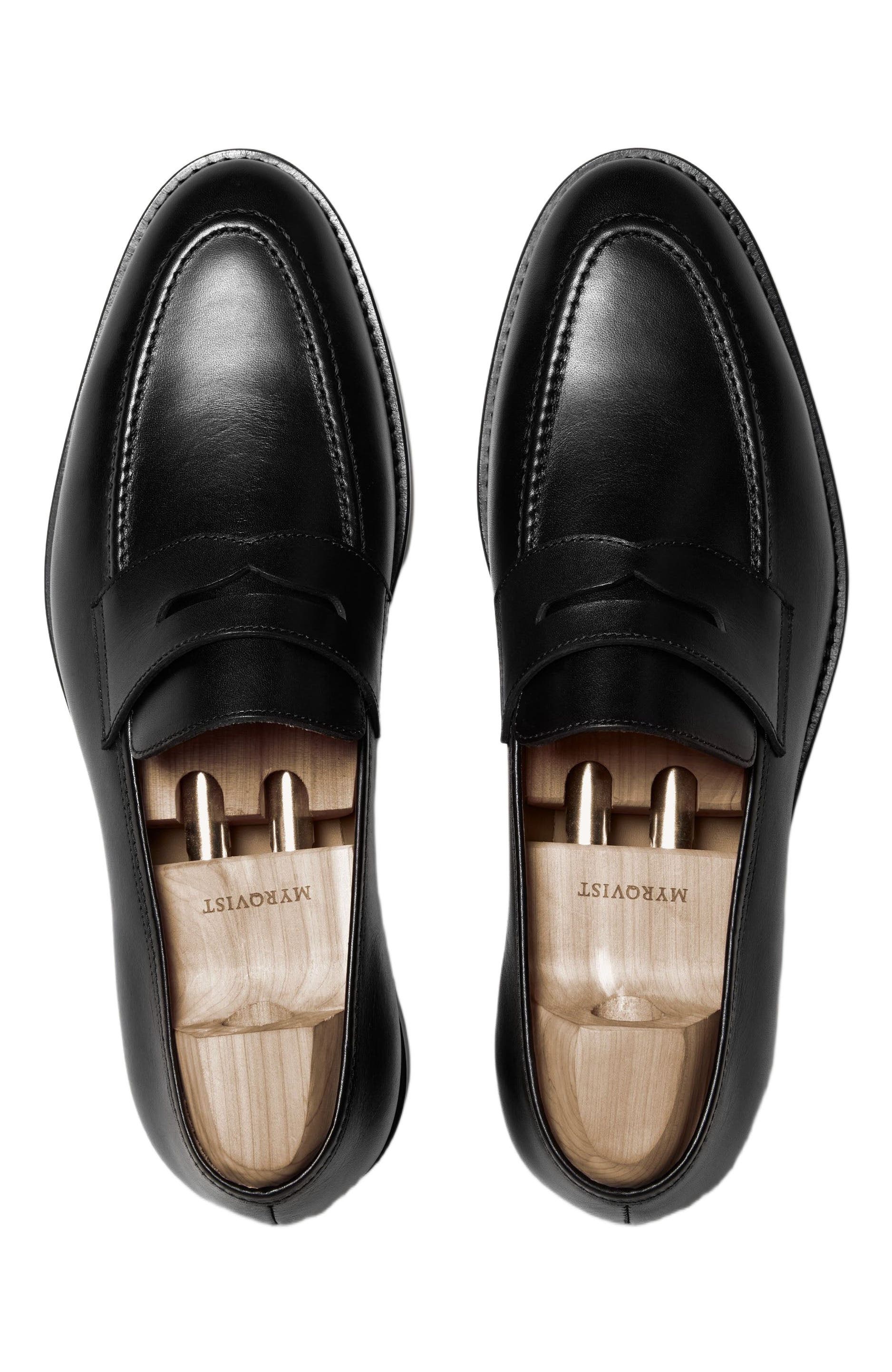 Myrqvist Smögen II Penny Loafers, Alternate, color, Black