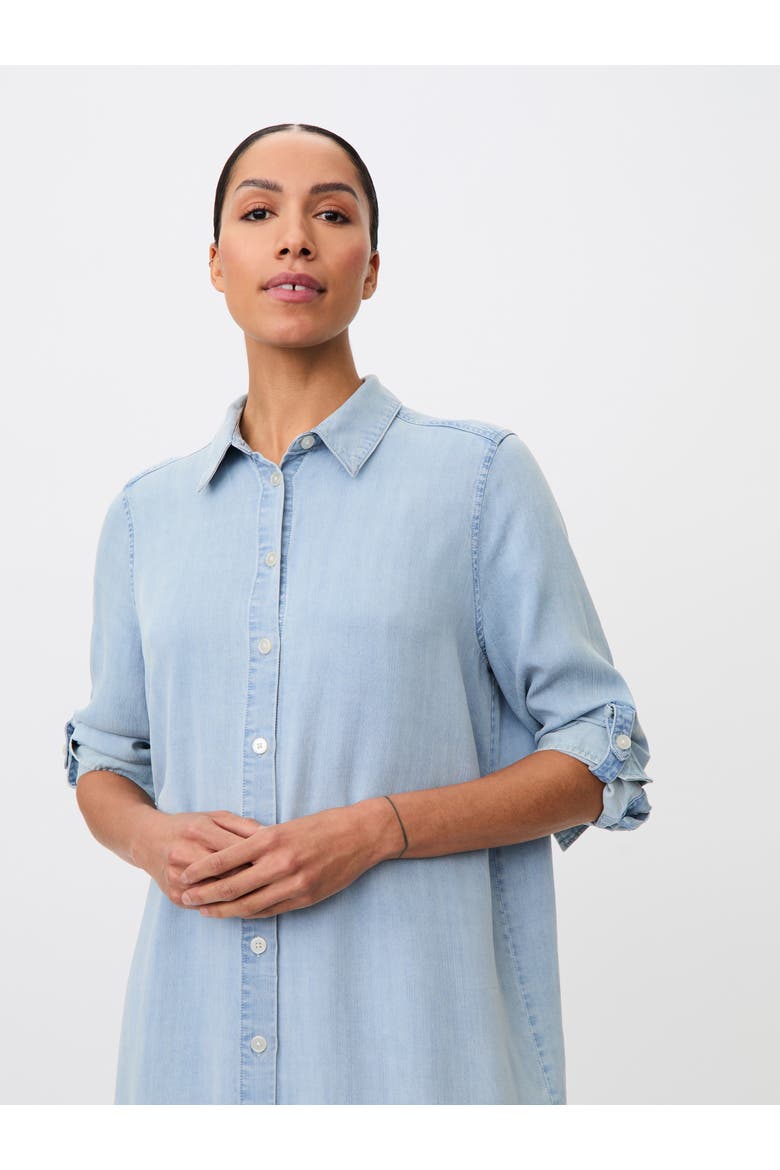 Meyneki Denim Shirt Dress, Alternate, color, Light Denim