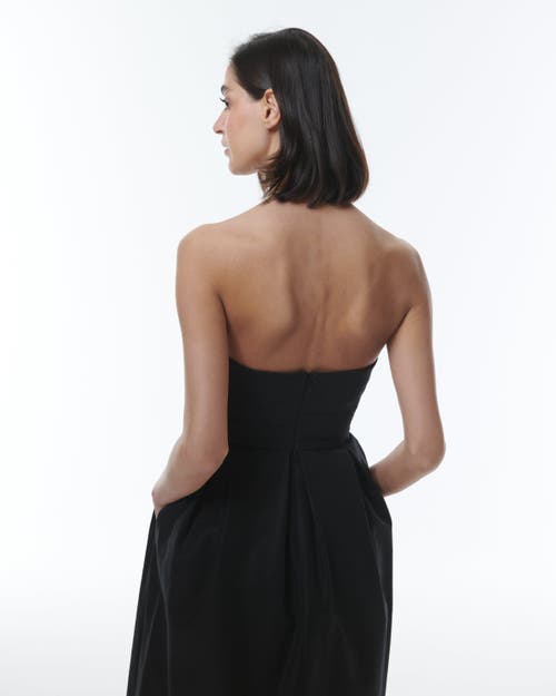 Theo The Label Aphrodite Dress With Tulle Hem In Black