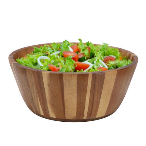 13.8 Inch Jumbo Acacia Wood Salad Bowl