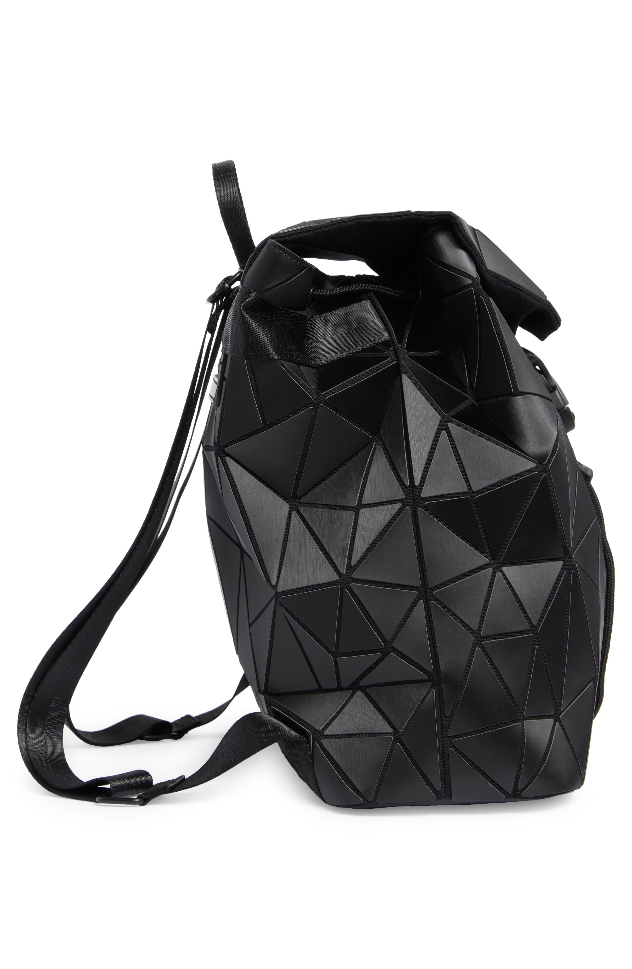 PATRIZIA LUCA Slanted Triangle Backpack, Alternate, color, Matte Black