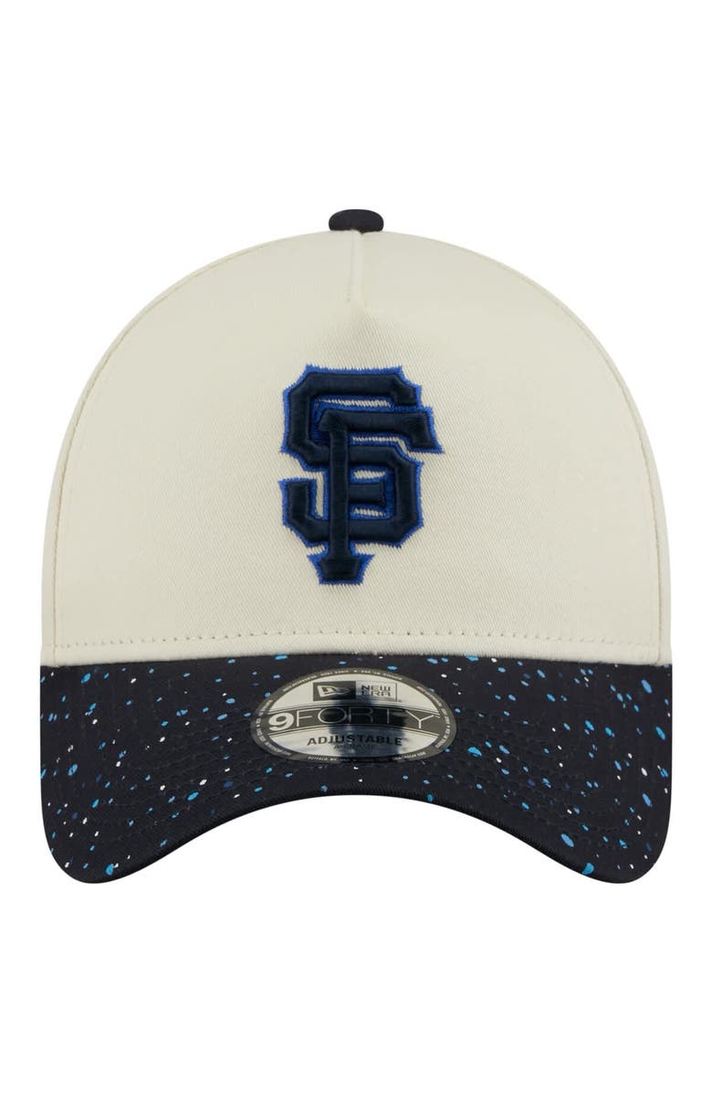 New Era Men's New Era Cream San Francisco Giants Speckle A-Frame 9FORTY Adjustable Hat, Alternate, color, Cream