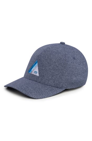 Travismathew The Heater Baseball Cap In Heather Blue