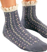 Free People Rosebud Waffle Knit Ankle Socks
