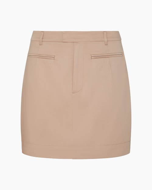 Onia Front Welt Mini Skirt In Pink