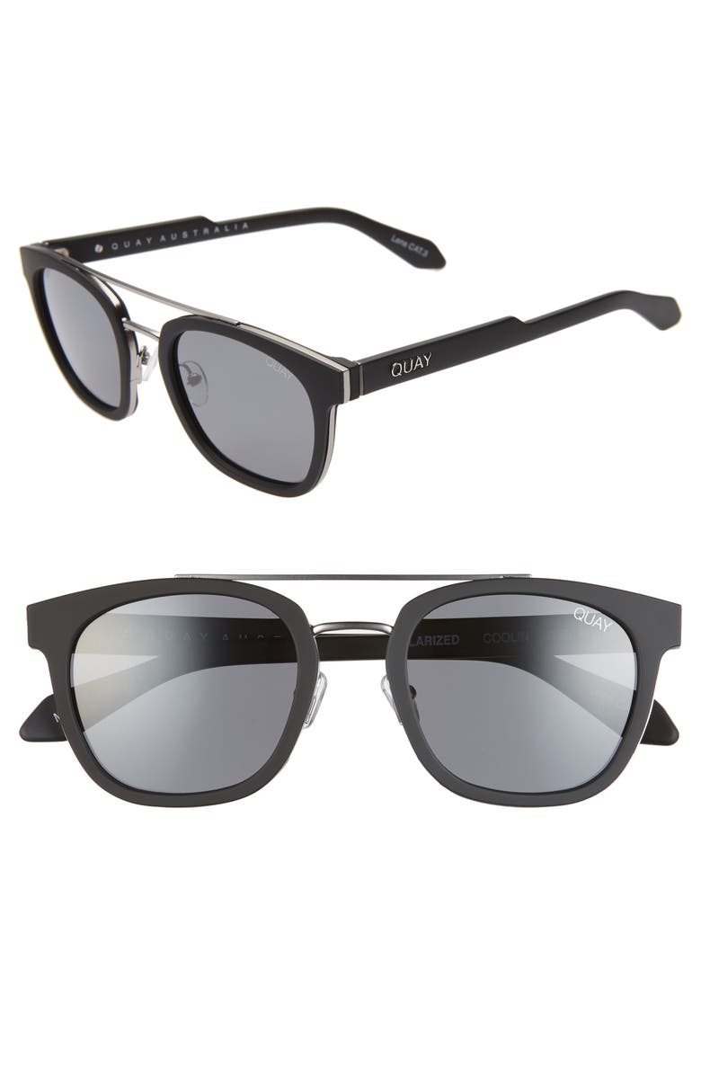 QUAY Australia Coolin 50mm Polarized Sunglasses, Main, color, 