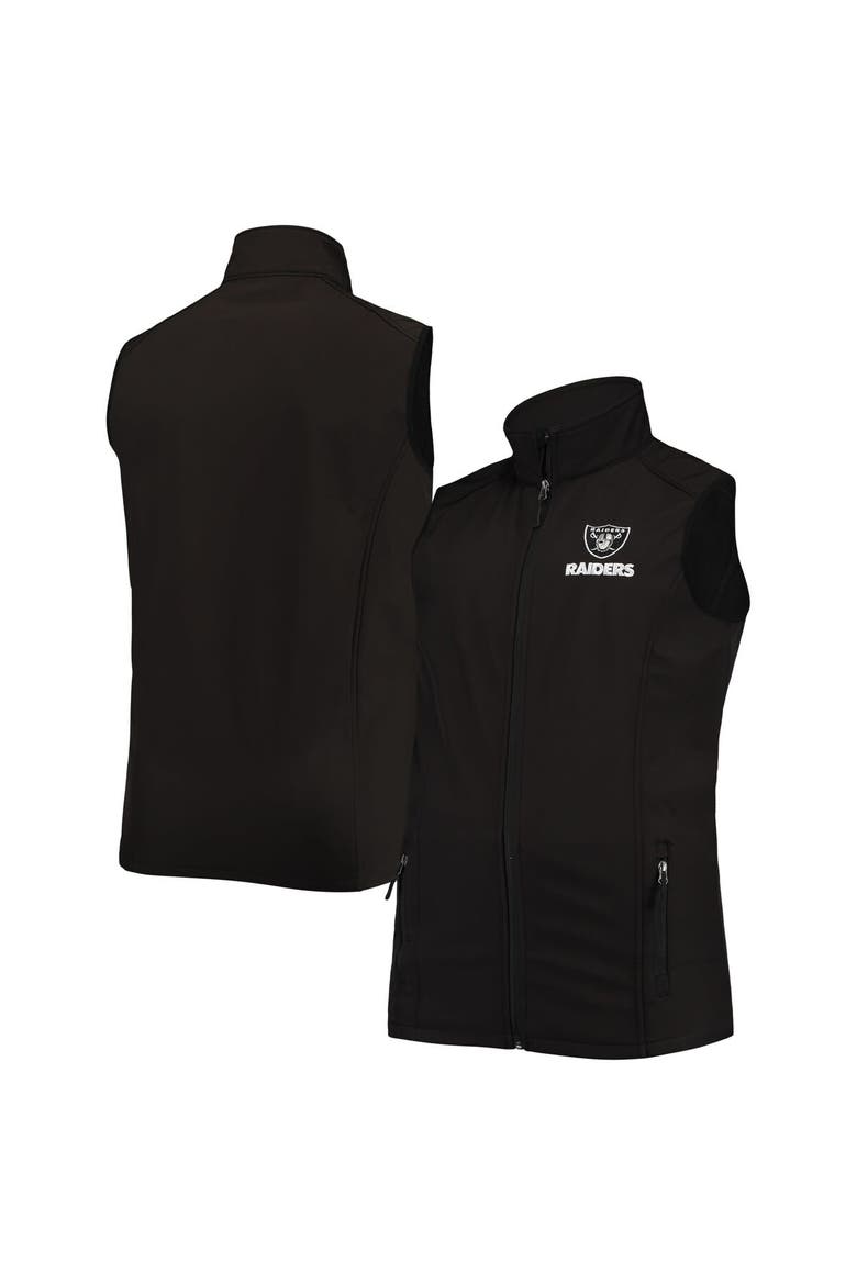 Men's Dunbrooke Black Las Vegas Raiders Big & Tall Archer Softshell Full-Zip Vest, Main, color, Black