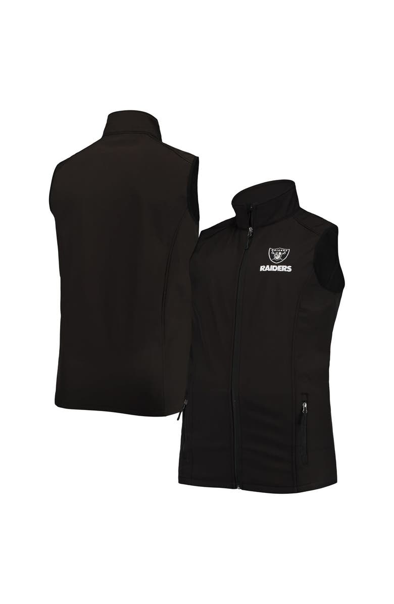 DUNBROOKE Men's Dunbrooke Black Las Vegas Raiders Big & Tall Archer Softshell Full-Zip Vest, Main, color, Black