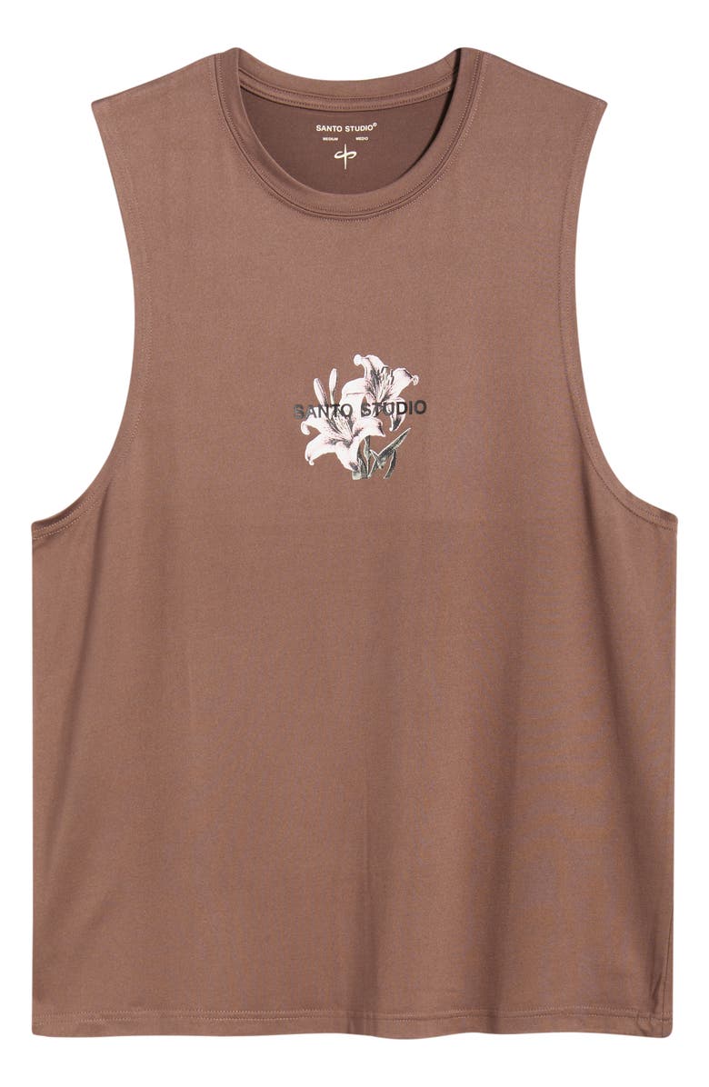 SANTO STUDIO Tempo Good Energy Tech Tank, Alternate, color, Holy Brown
