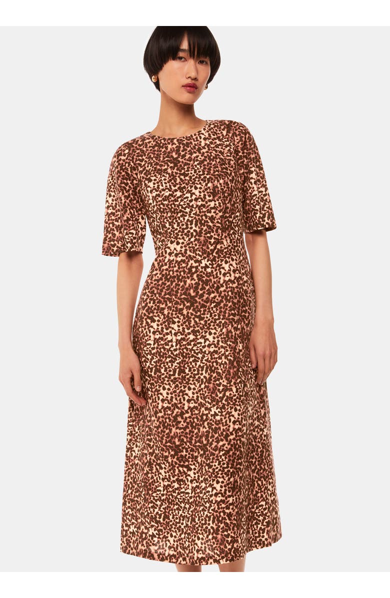 Whistles Marble Spot Veda Dress, Alternate, color, Multicolour