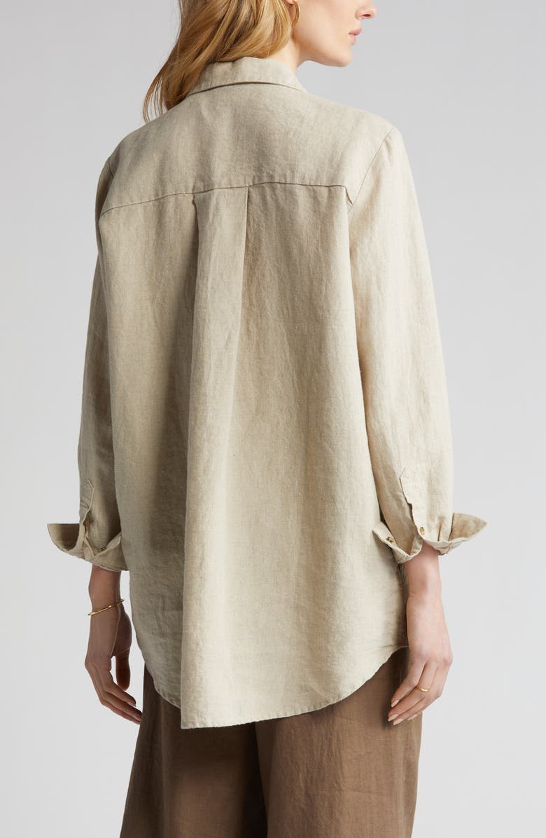 Masai Copenhagen Gaby Linen Tunic Shirt, Alternate, color,