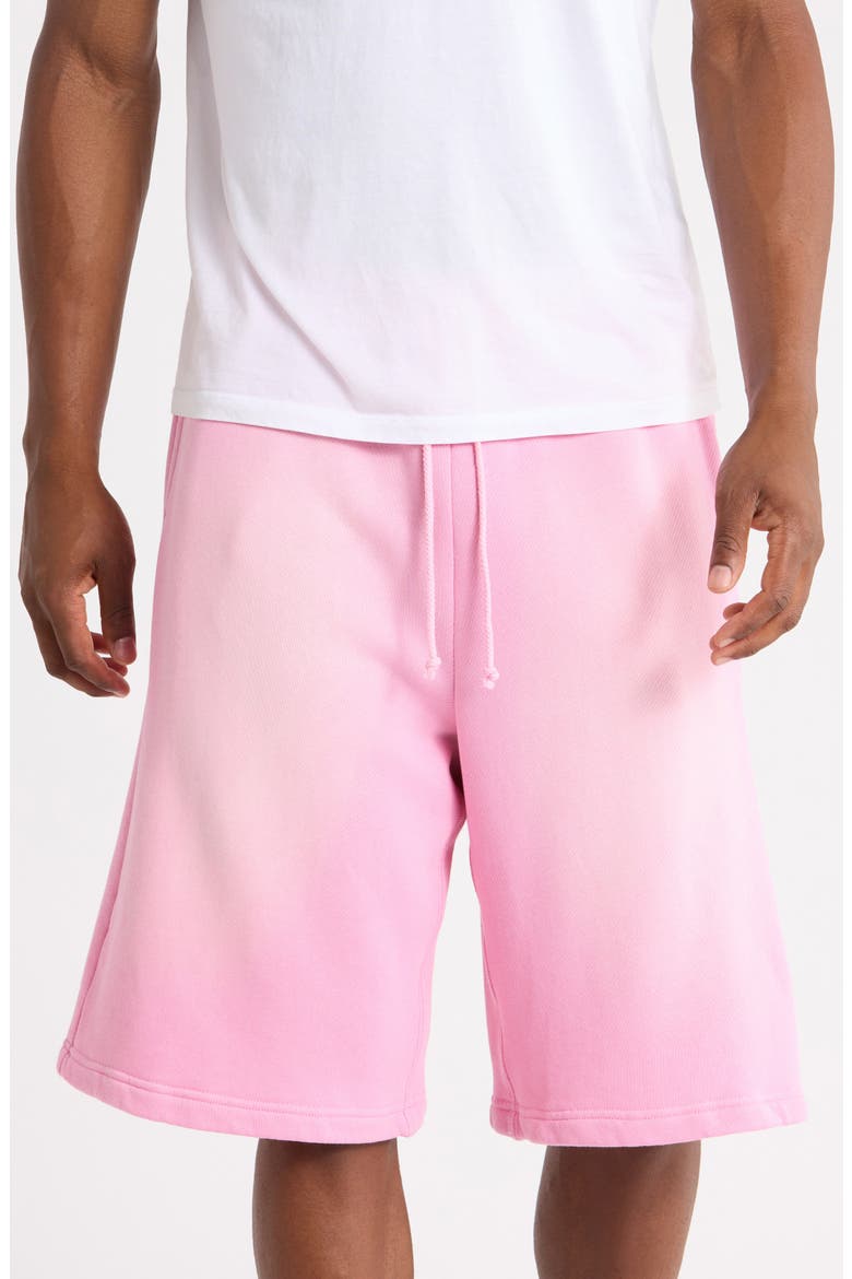 Core Big Sweat Shorts, Main, color, SUN FADED PINK