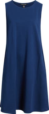 Eileen Fisher Round Neck Sleeveless A-Line Dress