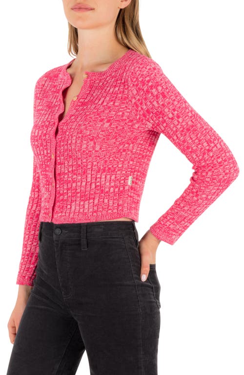 Hurley Day Trip Rib Cardigan In Pink