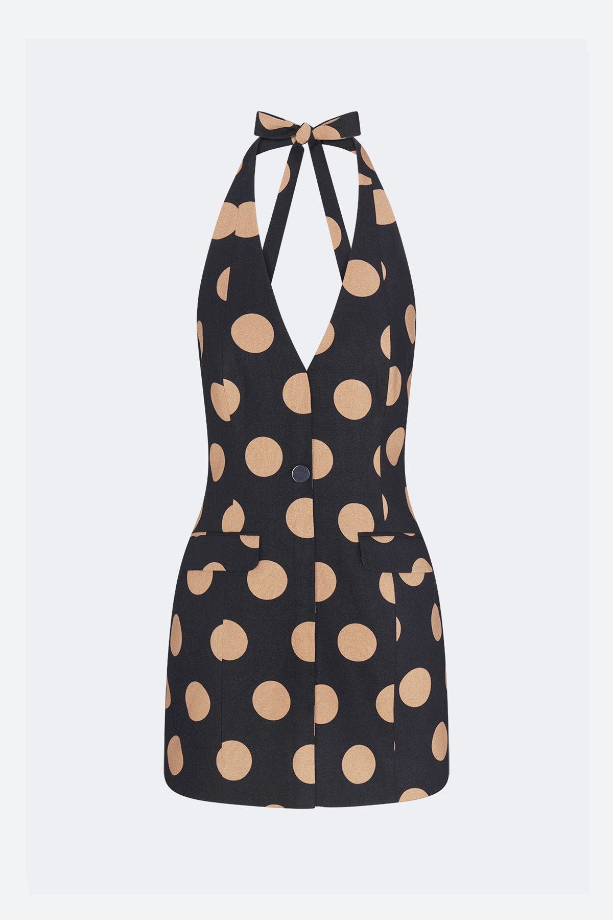 selected Black Tan/Polka Dot