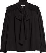 Chloé Pussybow Silk Crêpe de Chine Shirt