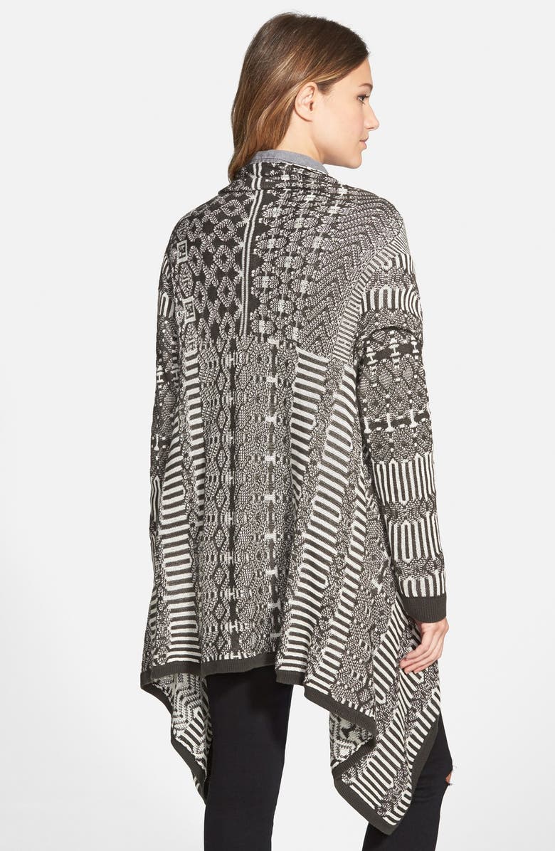 Sun & Shadow Patchwork Blanket Cardigan, Alternate, color,