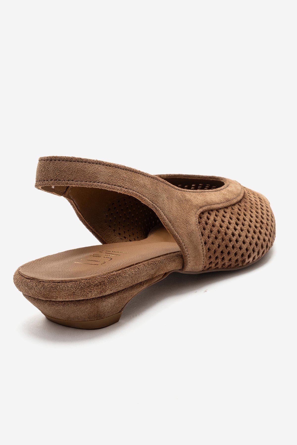 Forever & Always Shoes Lieve Leather Slingback Pump, Alternate, color, Cognac Suede