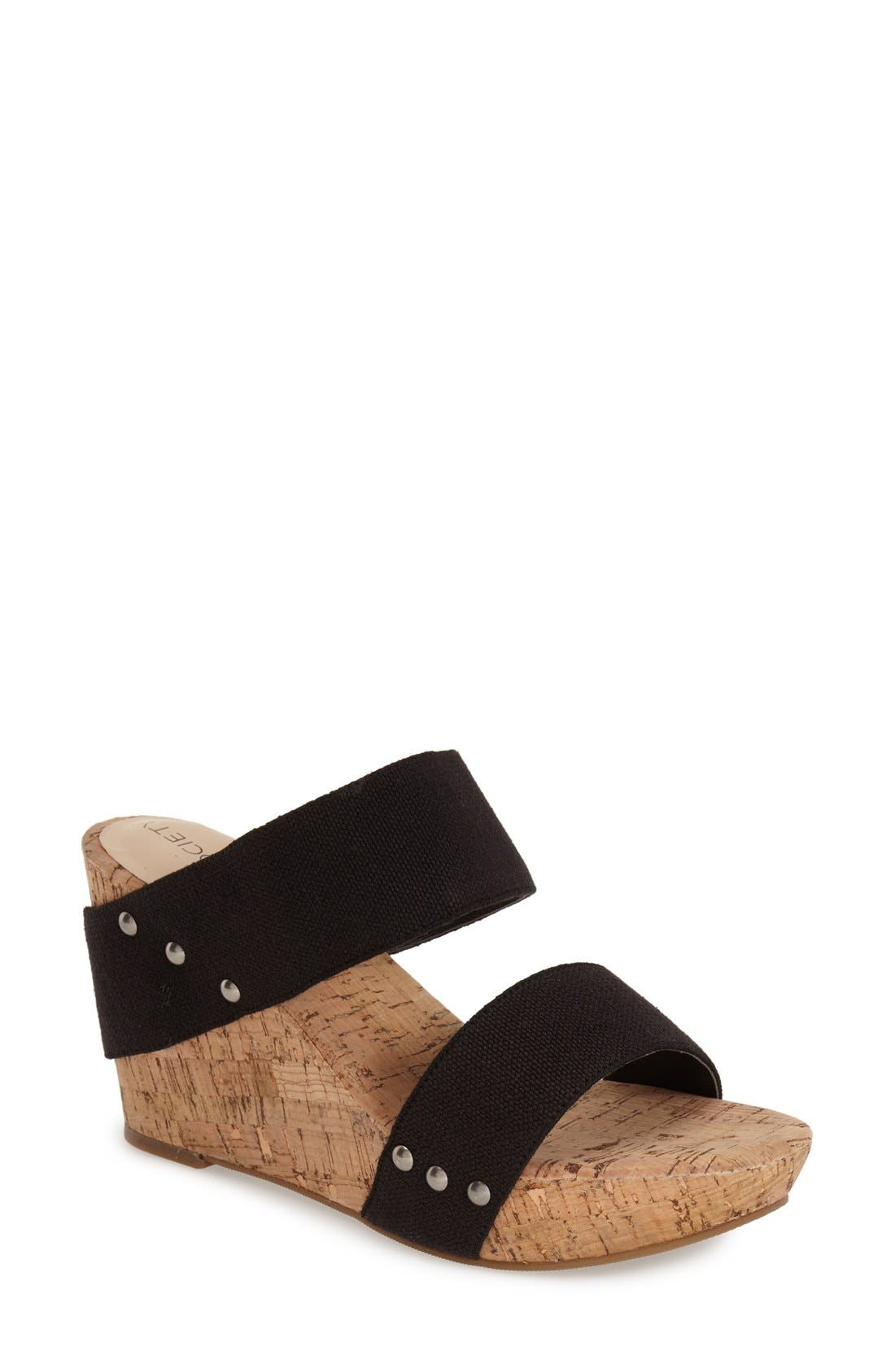 Sole Society 'Emilia 2' Wedge Sandal, Main, color, 