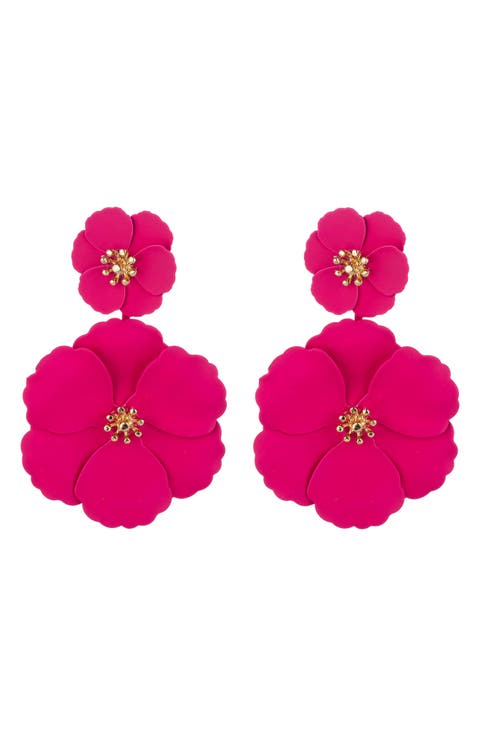 Floral Drop Earrings
