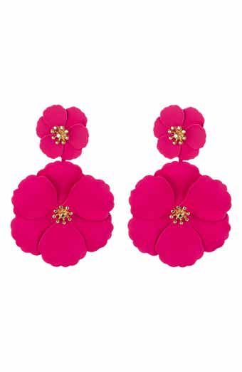 EYE CANDY LOS ANGELES Floral Drop Earrings