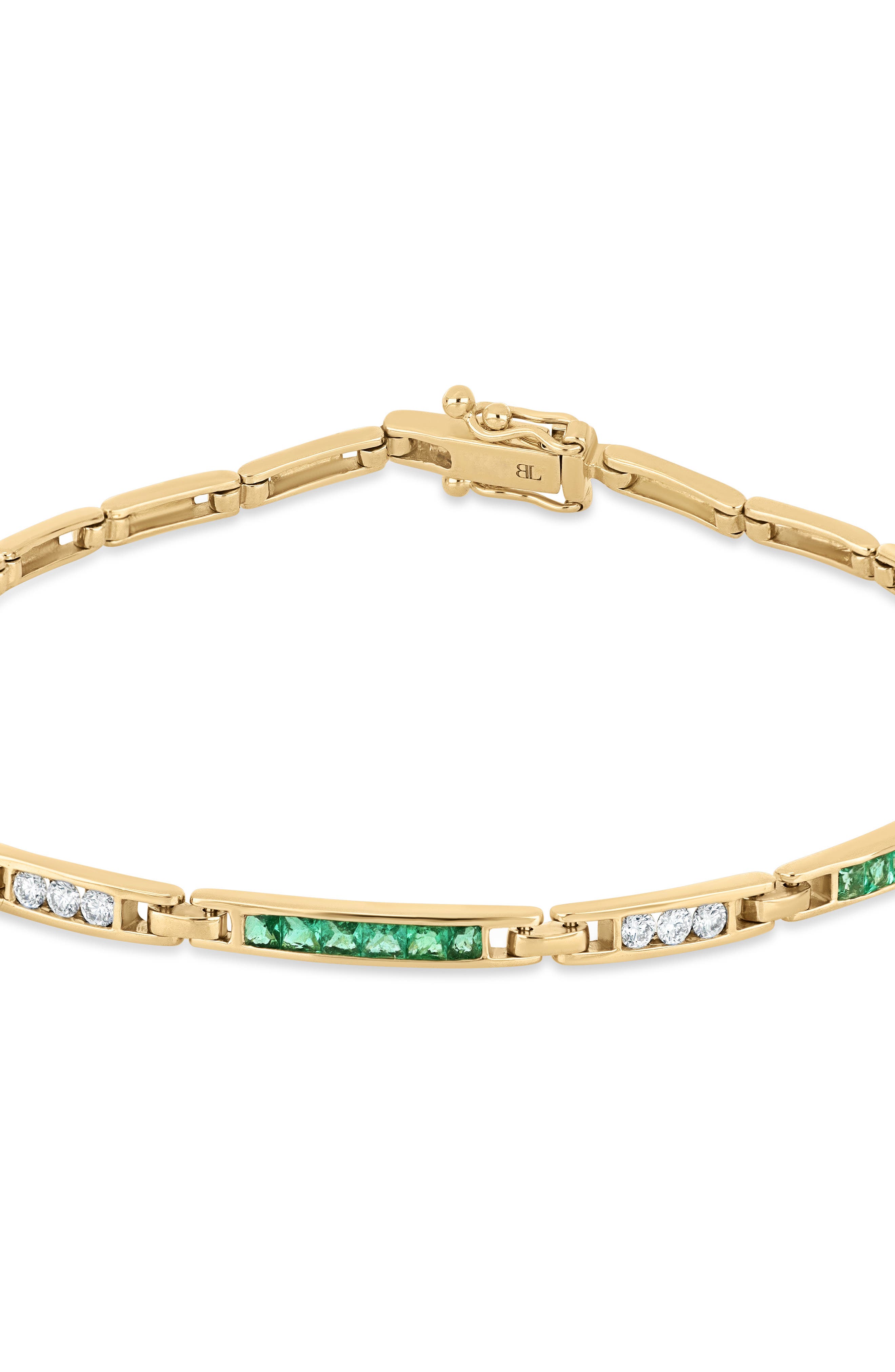Bony Levy 18K Gold El Mar Gemstone and Natural Diamond Line Bracelet ...