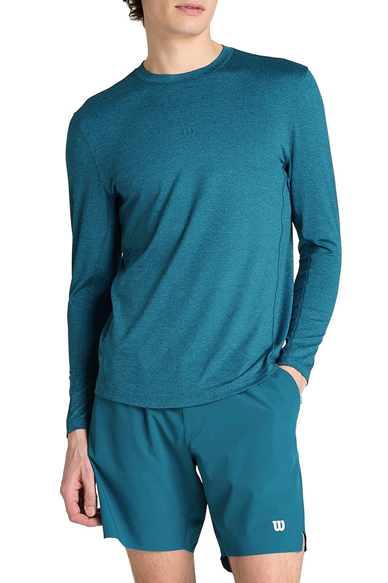 Everyday Performance Long Sleeve T-Shirt, Main, color, LYONS BLUE