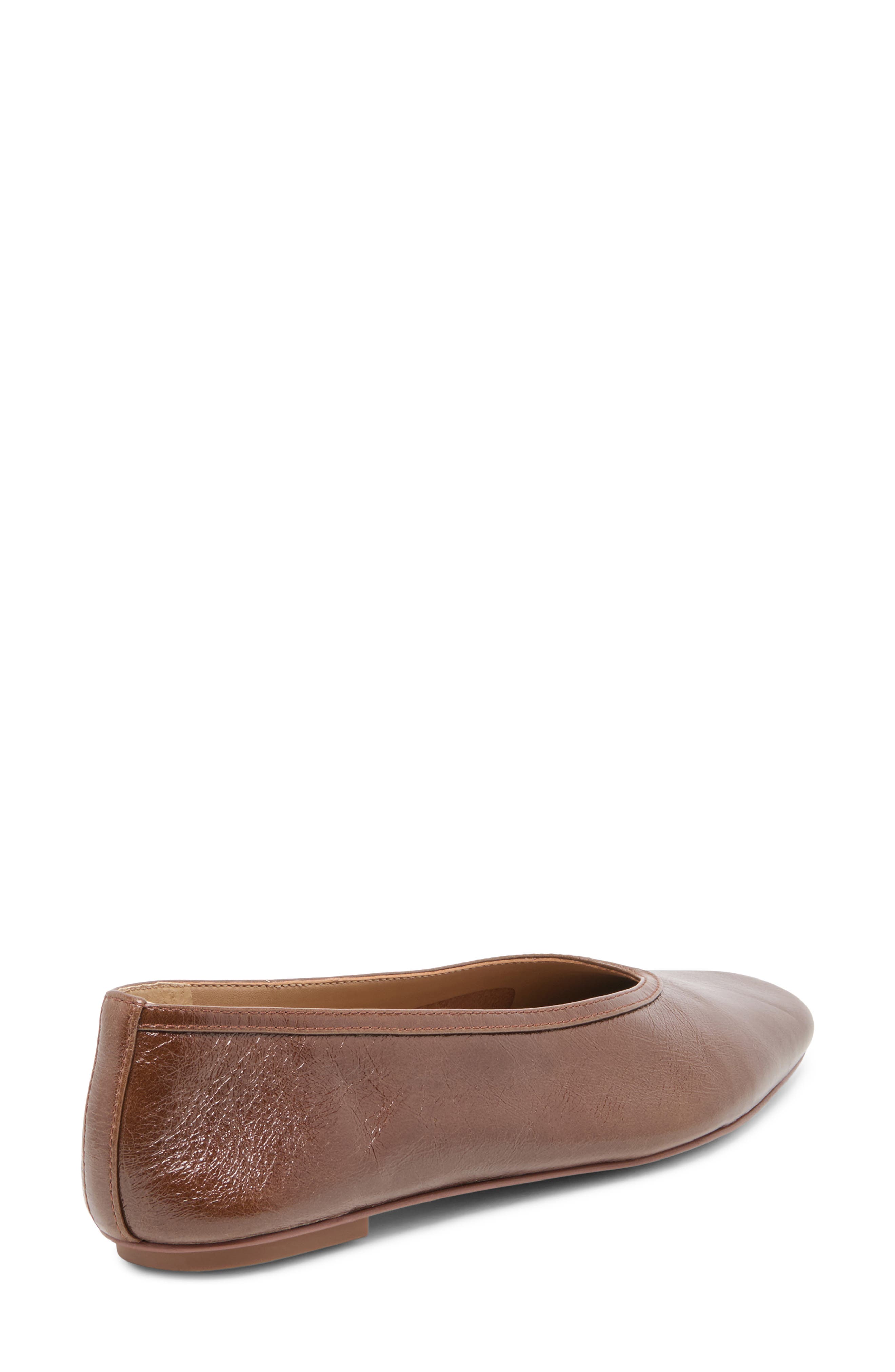 Dolce Vita Caret Flat, Alternate, color, Russet Leather