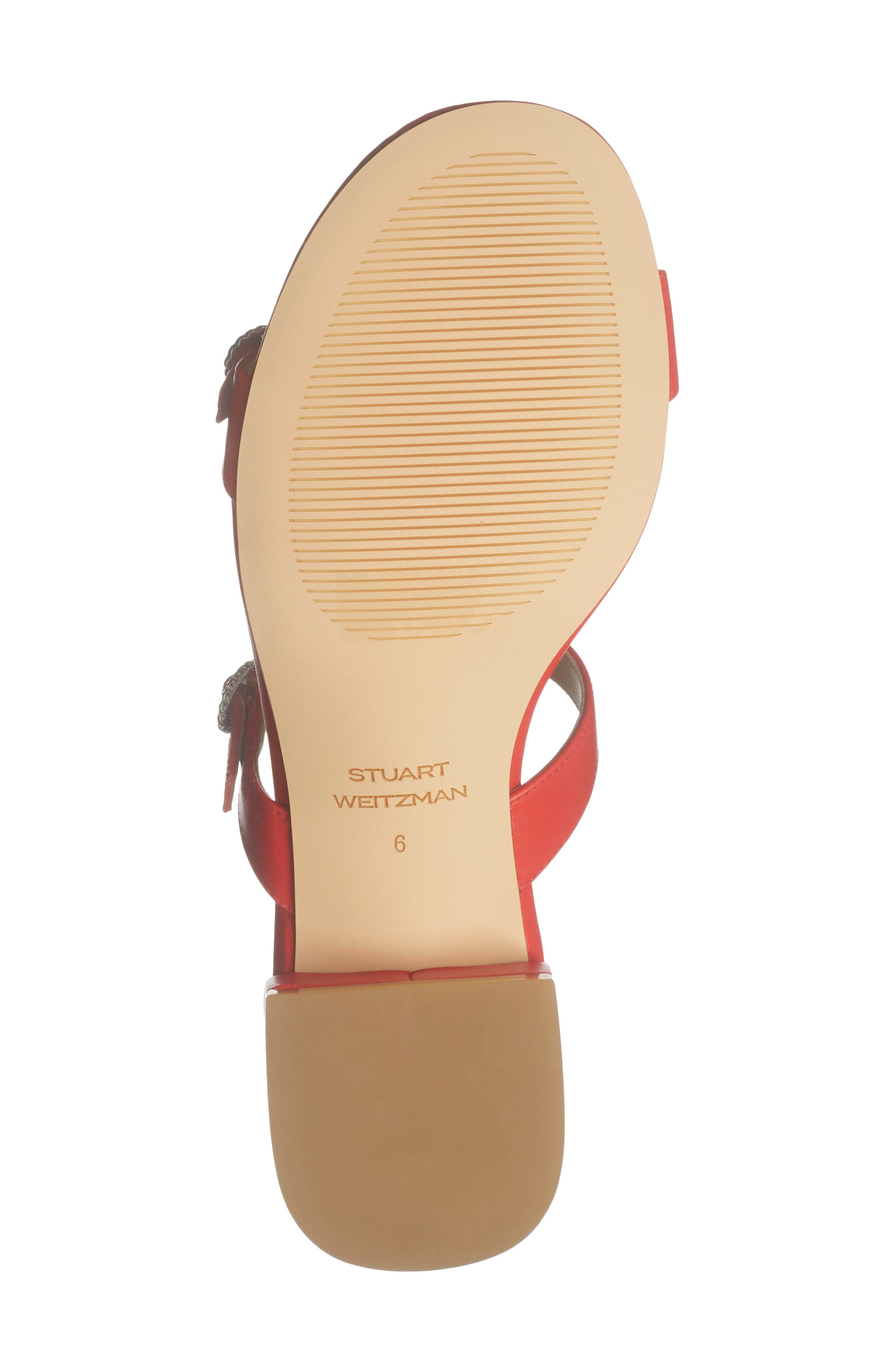 Ginger Crystal Slide Sandal, Alternate, color, POPPY
