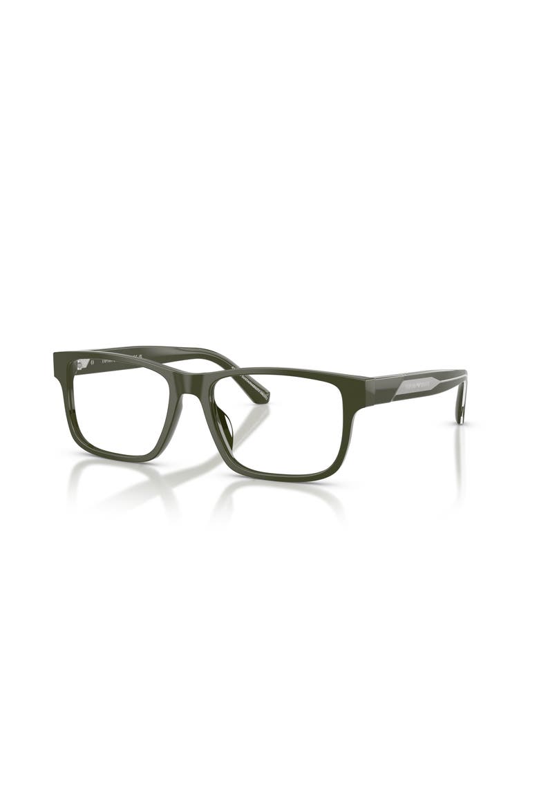 54mm Rectangle optical glasses, Main, color, Green