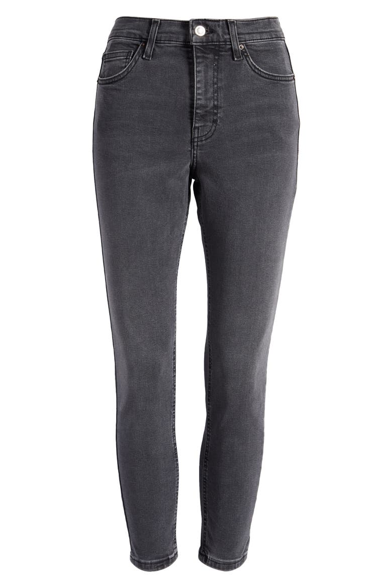 Jamie High Waist Skinny Jeans, Alternate, color, BLACK