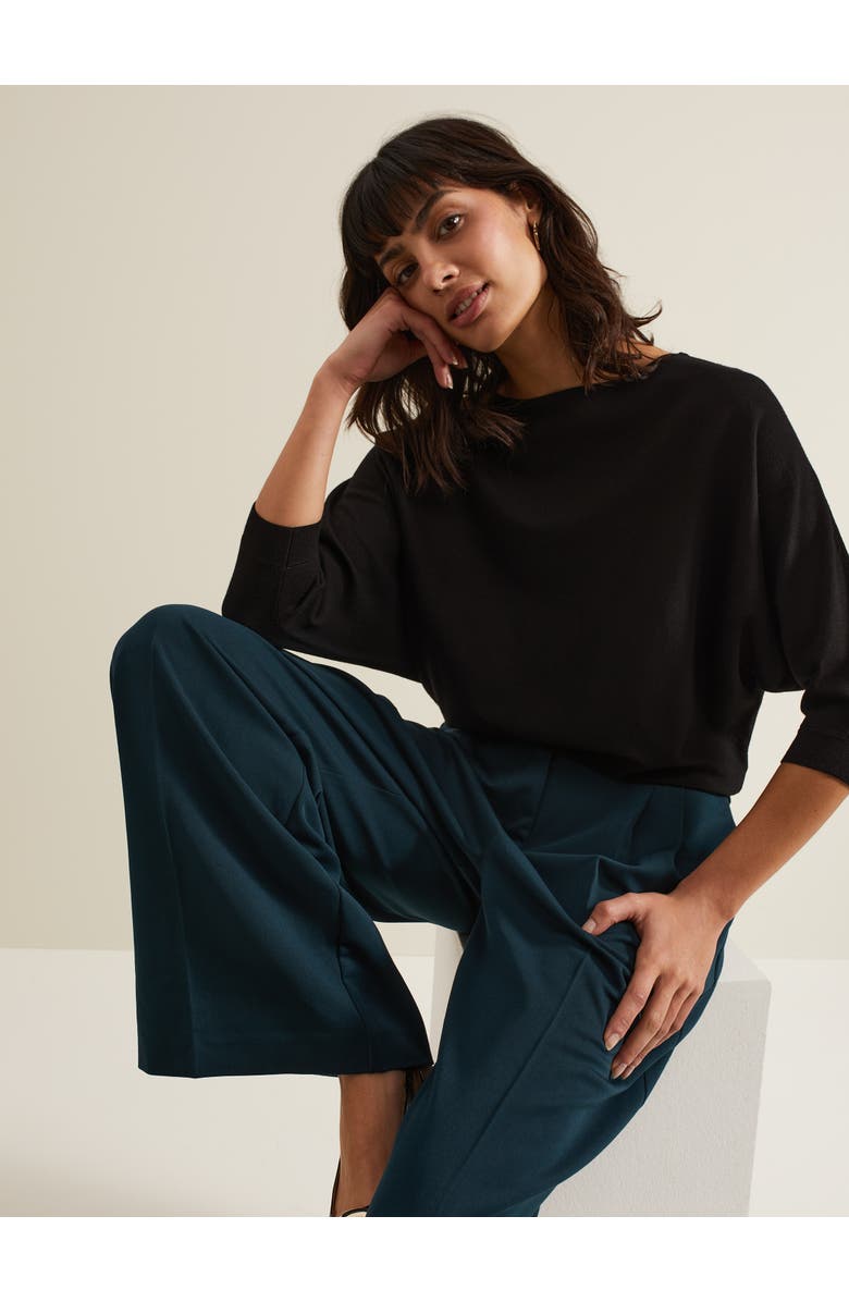 Phase Eight Cristine Slash Neck Knit Jumper, Alternate, color, Black