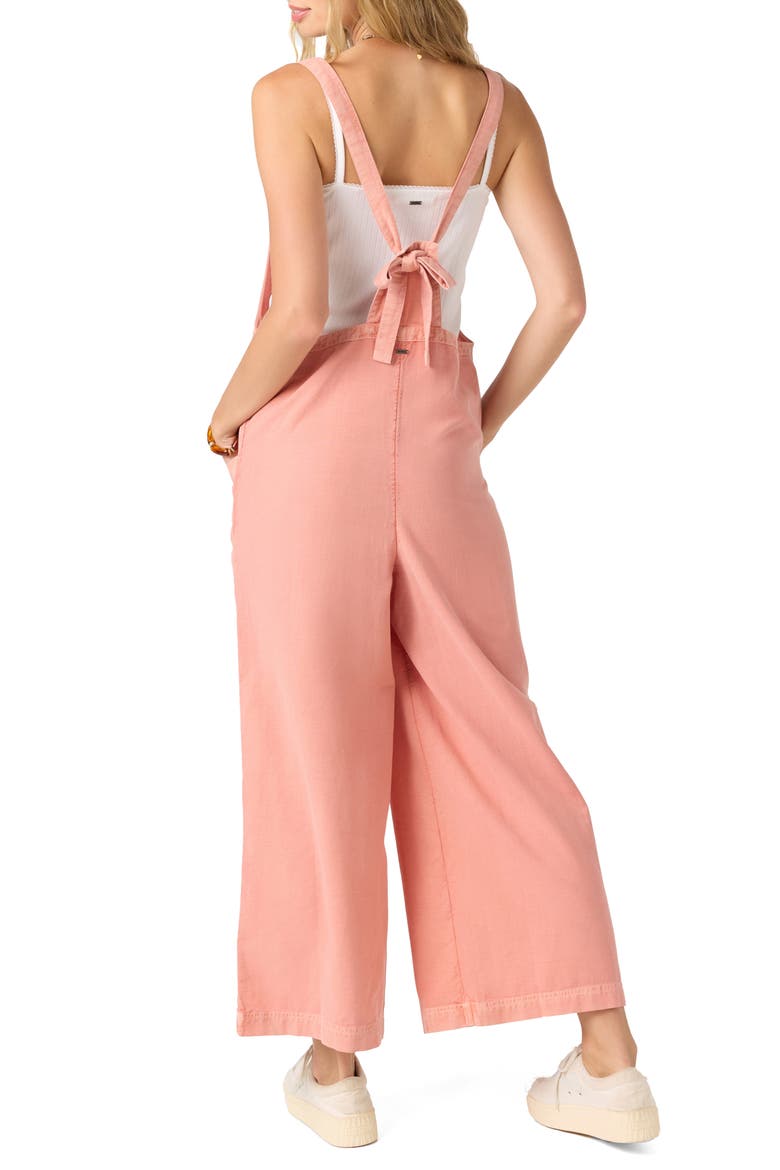 Summerlin Cotton & Linen Overalls, Alternate, color, DESERT SAND