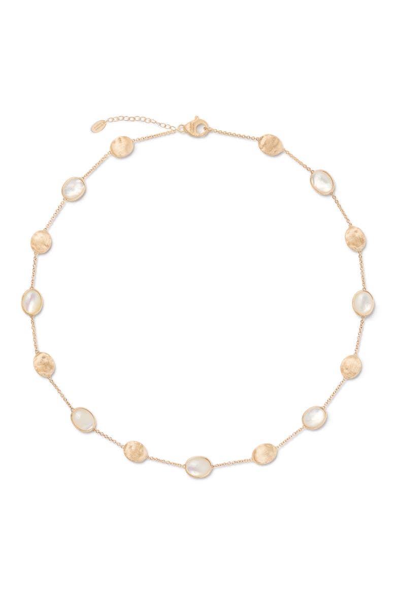 Siviglia 18K Yellow Gold Mother-of-Pearl Necklace, Main, color, YELLOW GOLD