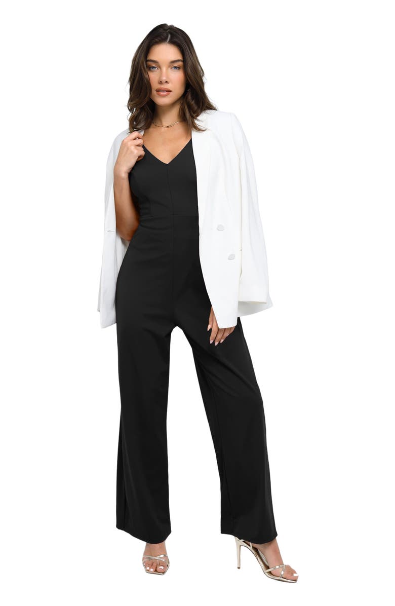 Popilush Shapewear Slimming Wide-Leg Jumpsuit, Alternate, color, 