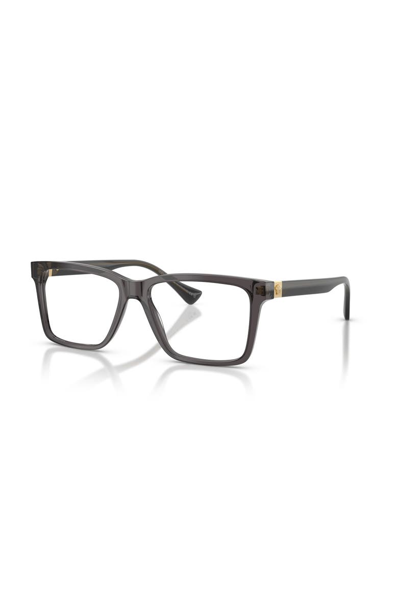 Versace 58mm Rectangle optical glasses, Main, color, Grey