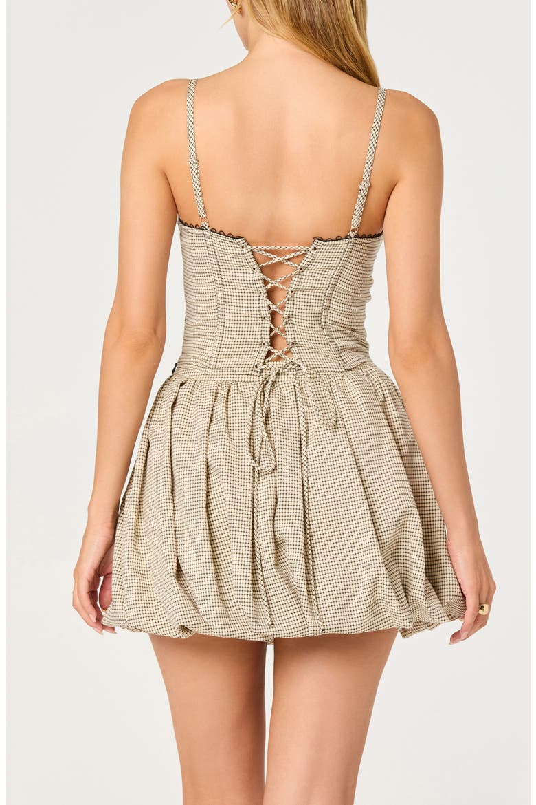 Chasity Corset Top, Alternate, color, BLACK TAN