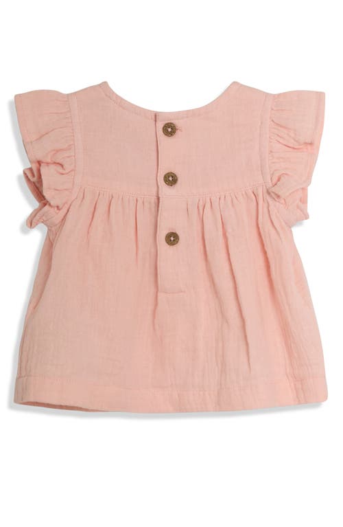 Jojo Maman Bébé Jojo Maman Bebe Floral Embroidered Cotton Gauze Top & Bloomers Set