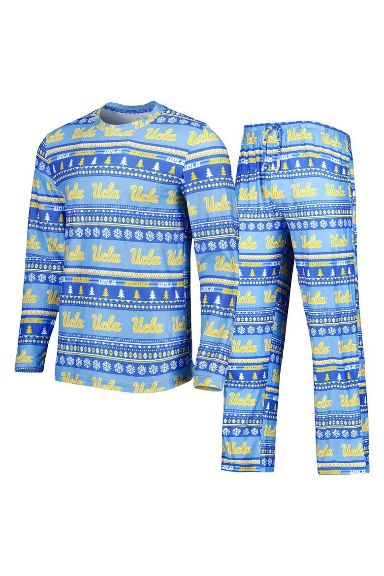 Men's Concepts Sport Blue UCLA Bruins Swivel Long Sleeve T-Shirt & Pants Sleep Set, Alternate, color, Blue