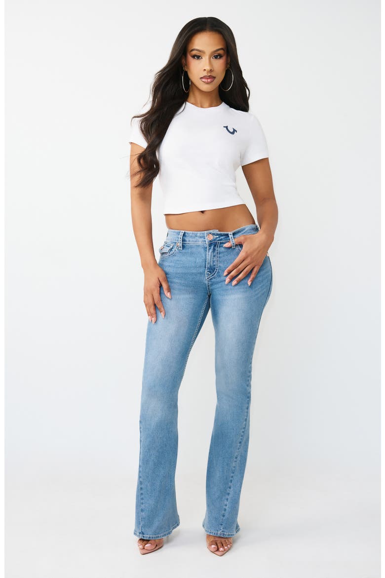 Joey Big T Flap Pocket Flare Leg Jeans, Alternate, color, LIGHT PACIFIC WASH