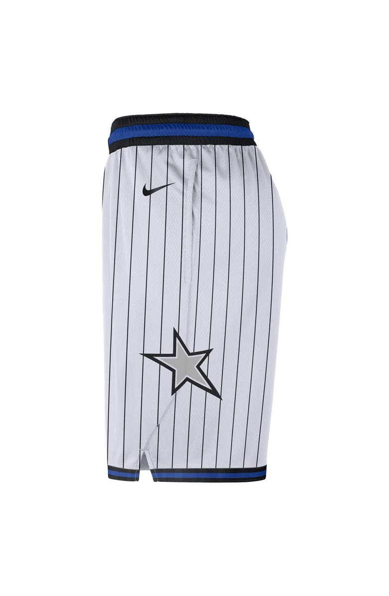 Nike Men's Nike White Orlando Magic Association Edition Swingman Dri-FIT Shorts, Alternate, color, White