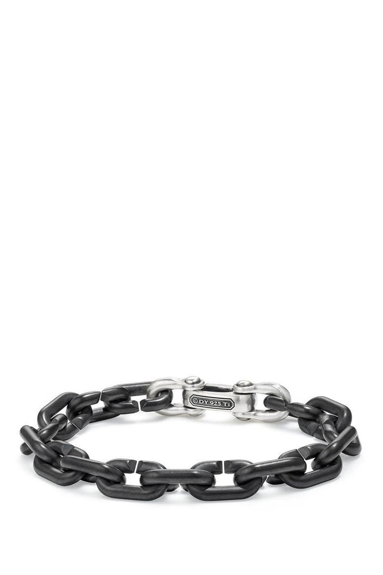 Bold Chain Links Bracelet, Main, color, TITANIUM