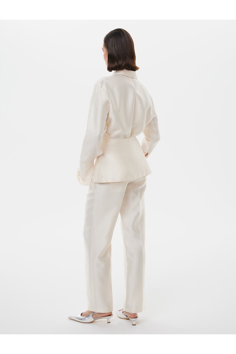 Bridal Silk-wool Embroided Skirt, Alternate, color, Starlight White