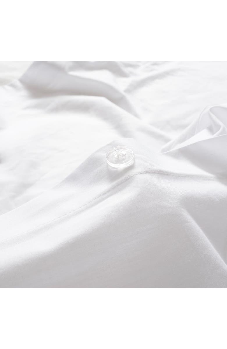 Zsa Zsa Zsu Brito 200 Tc Percale King Size 100% Cotton Duvet Cover Set 94X87 In, Alternate, color, White