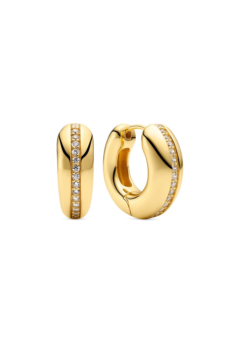 Earrings Palermo Medio, Main, color, 18K Gold Plated