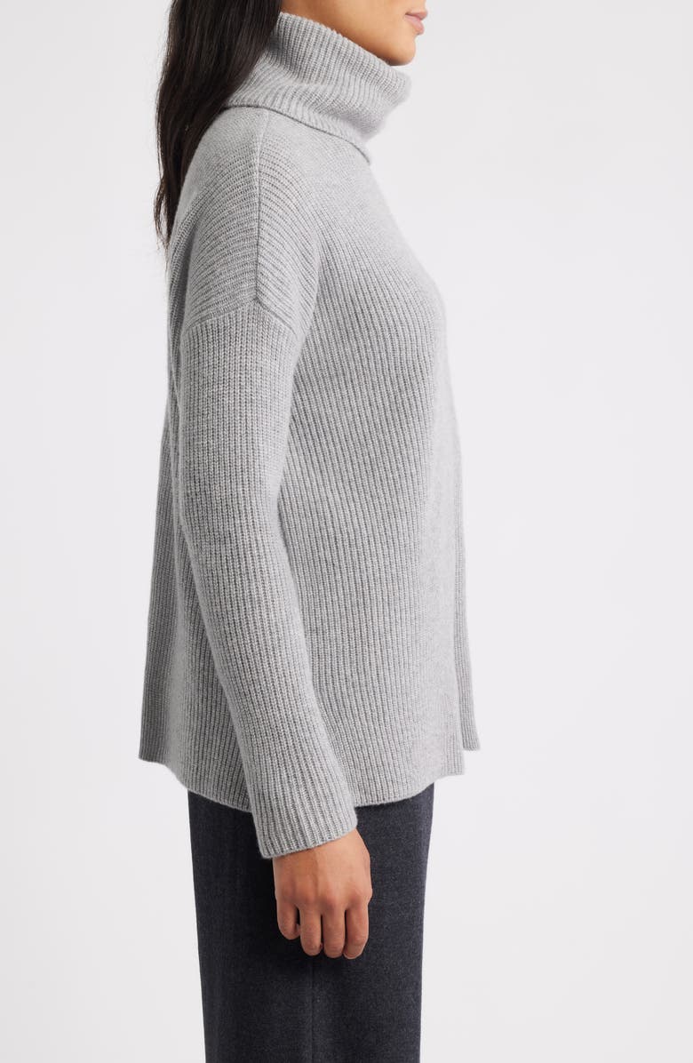 Eileen Fisher Rib Turtleneck Sweater, Alternate, color, Dark Pearl