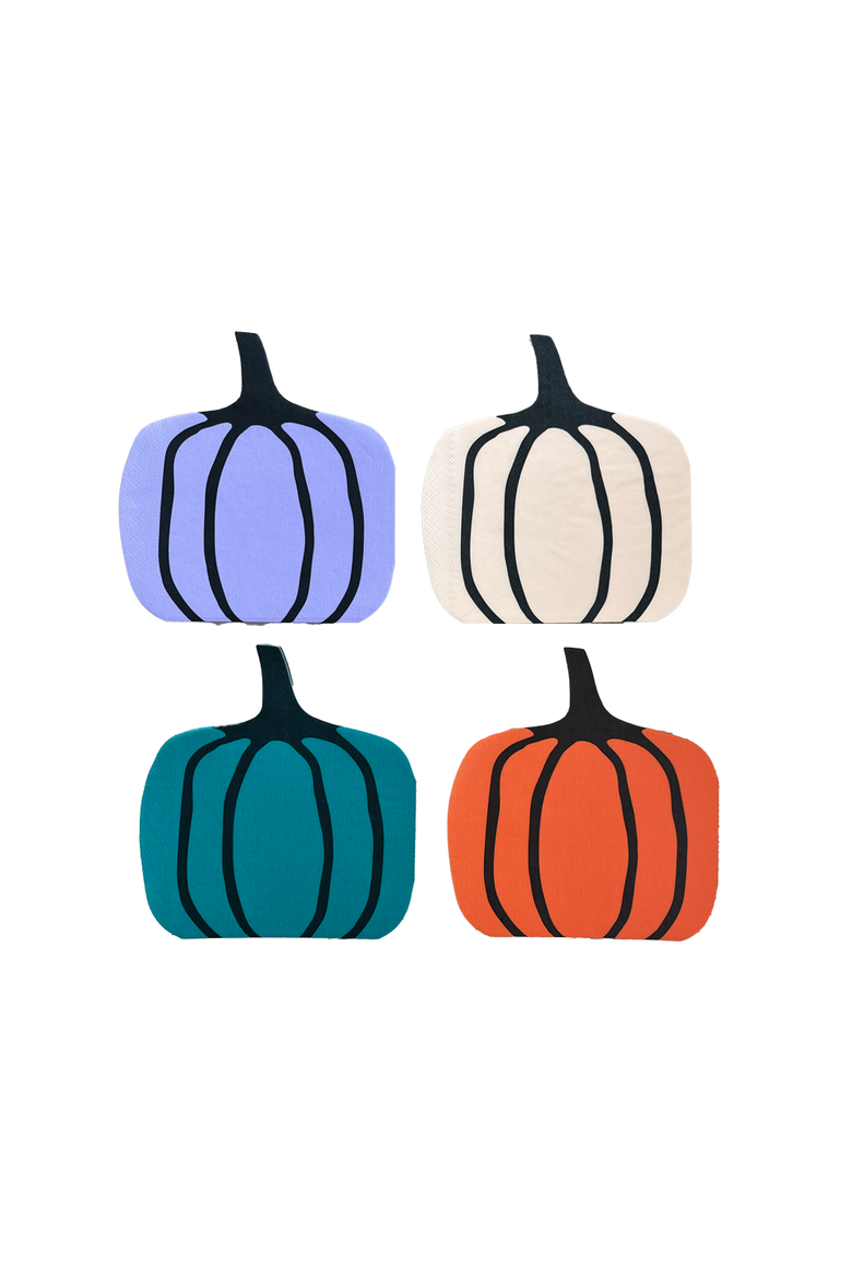 Hocus Pocus Halloween Colorful Pumpkin Large Napkins, Main, color, Assorted Pre-Pack