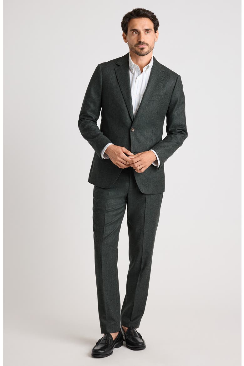 Etter Italian Wool Blazer, Alternate, color, GREEN NAILHEAD BRUSHED WOOL